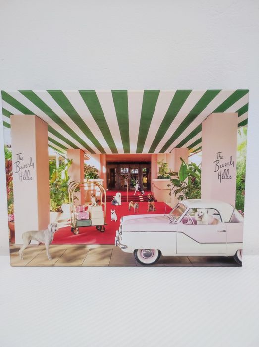 Puzzle 500 Galison dwustronne Psy w hotelu Beverly Hills