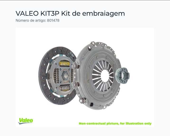 VALEO KIT3P 801478 Kit de embraiagem para Nissan Cabstar F22
