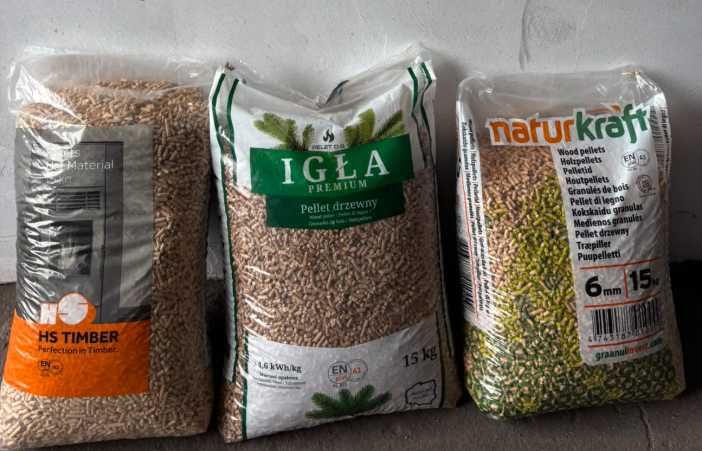 Pellet HS Timber PREMIUM odp Gold A1 DIN plus 15kg fi6 op 15 kg - 33,60 zł