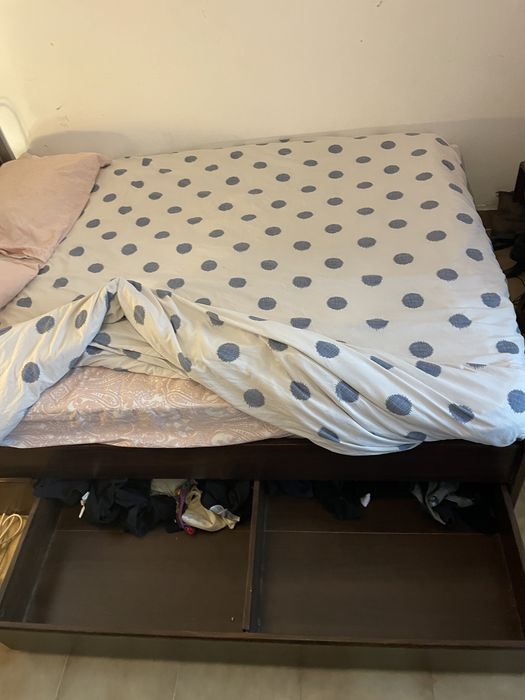 Cama vintage + colchao 140x200 usados