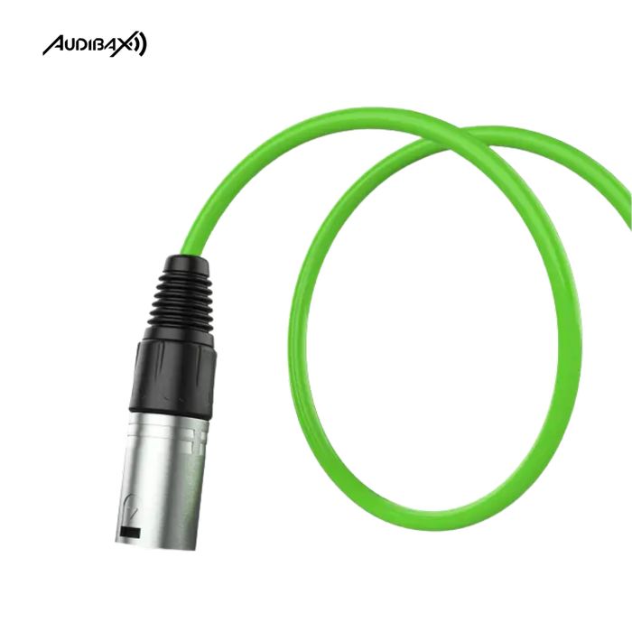 Audibax Silver Cabo XLR 10 Metros Verde