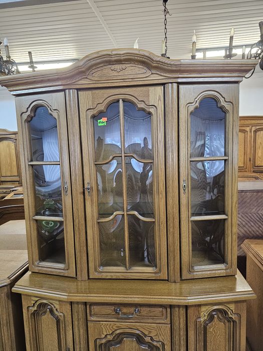 Witryna dębowa kredens Piotrówek