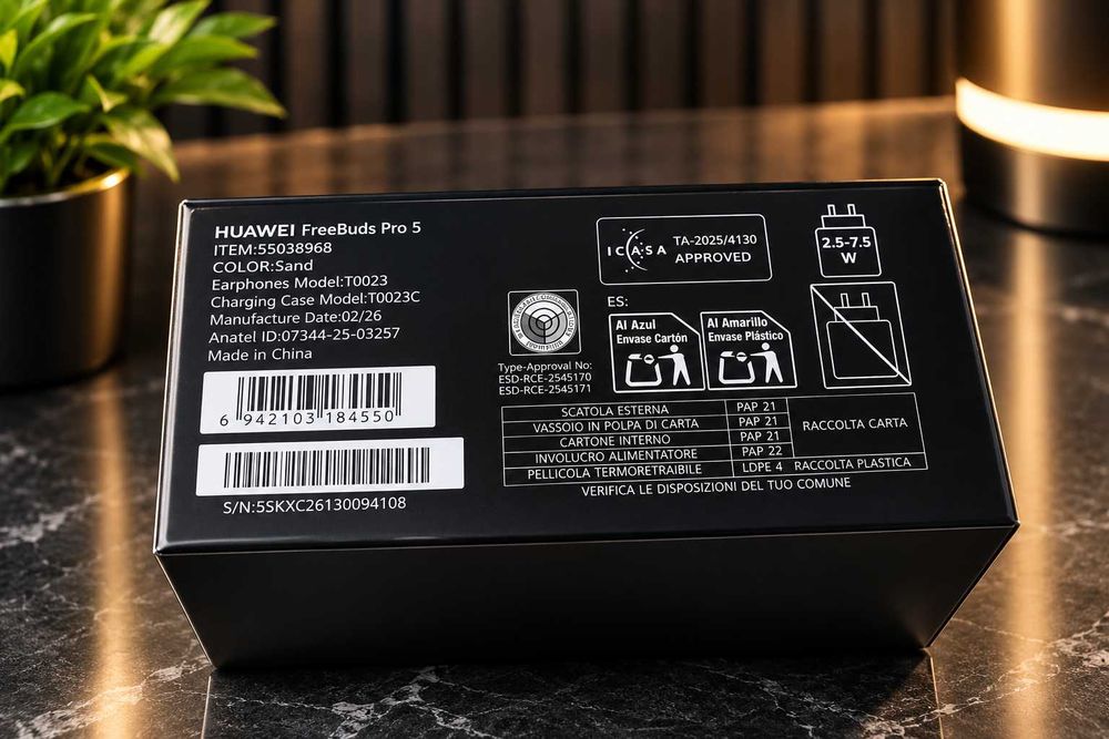 Білі HUAWEI Pro 4 БУ та Нові Преміум Навушники HUAWEI FreeBuds Pro 5 / Global / Пісочні / Запечатані