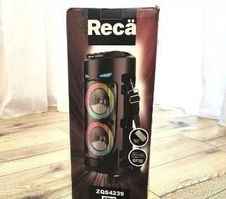 Reca ZQS4239 Bluetooth колонка Караоке с микрофоном пульт/ радио/ FM