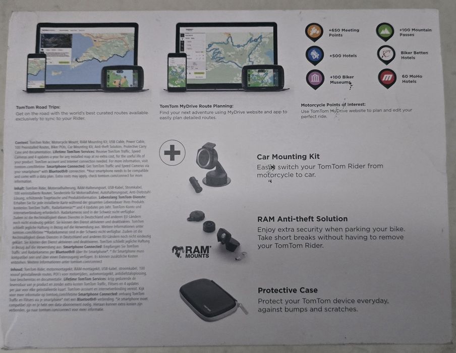 Nawigacja motocyklowa  Tomtom rider 550 premium pack