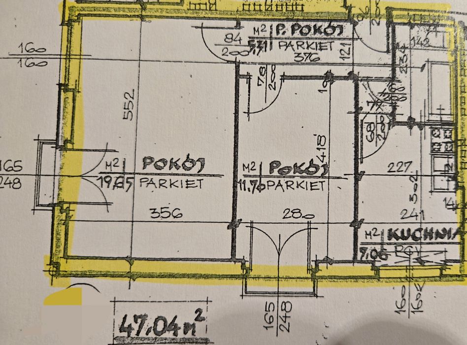 Mieszkanie z potencjałem aranżacyjnym – Katowice, ul. Bratków – 47,04 m² + piwnica i dwa balkony Polecam!
