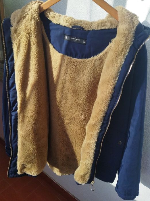 Casaco em pêlo com capuz Lefties homem