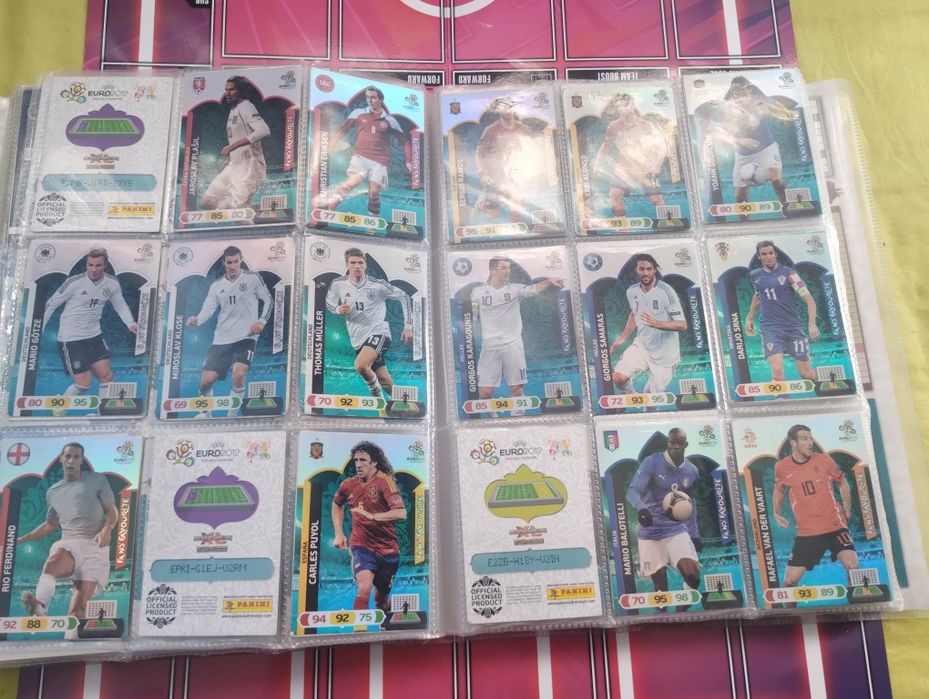 Panini UEFA euro 2012 karty duże ilości opis