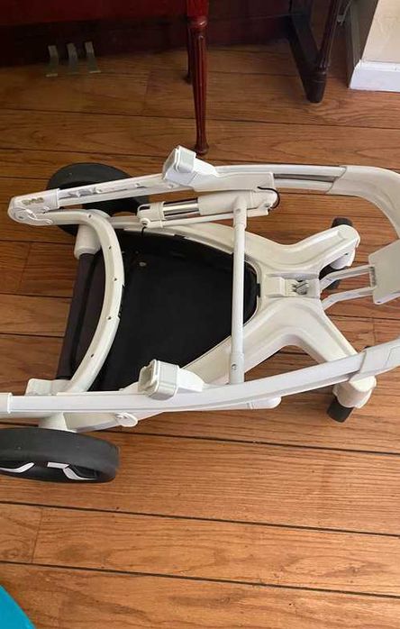 A very beautiful baby carriage.
