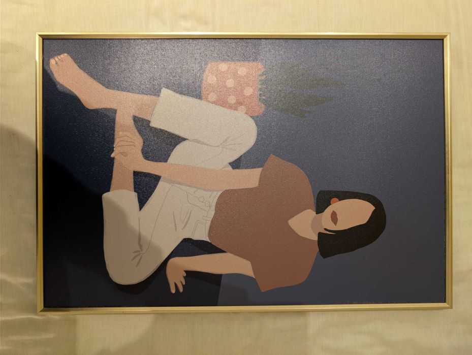 Consola de Entrada Moderna (Branco/Dourado) + OFERTA de 2 Quadros