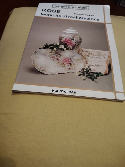 Livro de Pintura Porcelanas Escrito em Língua Italiana Como Novo