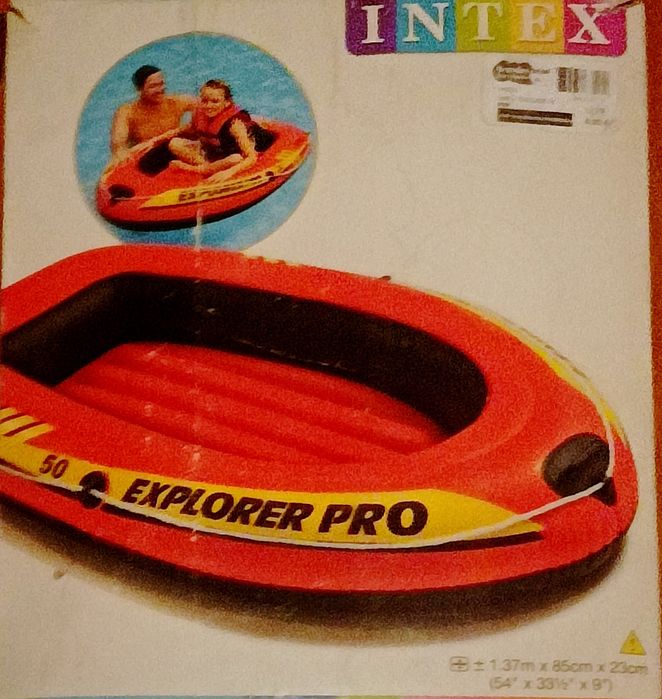 Barco Insuflável Explorer Pro 50 Intex na caixa