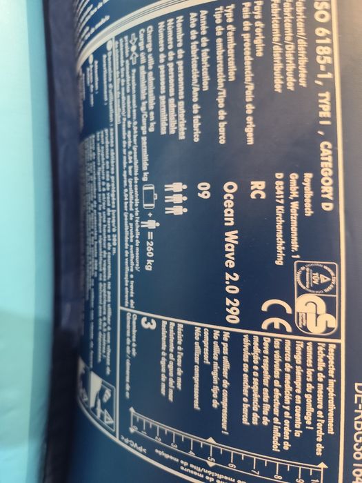 Sprzedam ponton 3 osobowy Ocean Wave użyty jeden  raz.