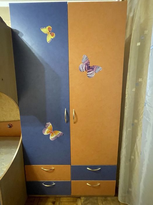 Детский гарнитур двухспалка +шкаф