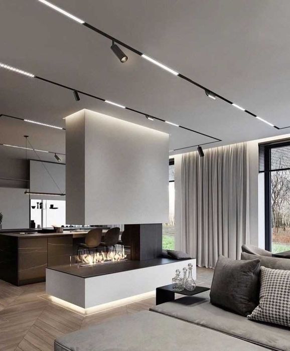 Sistema de iluminação led calha magnetica