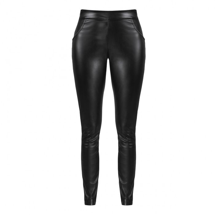 Chaos Legginsy NEGRO CRYSTAL S skórzane skóra