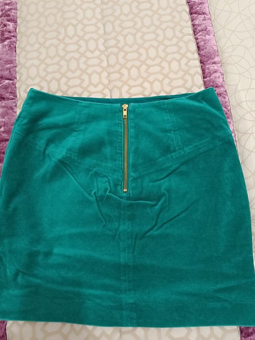 Minisaia verde veludo tamanho 38