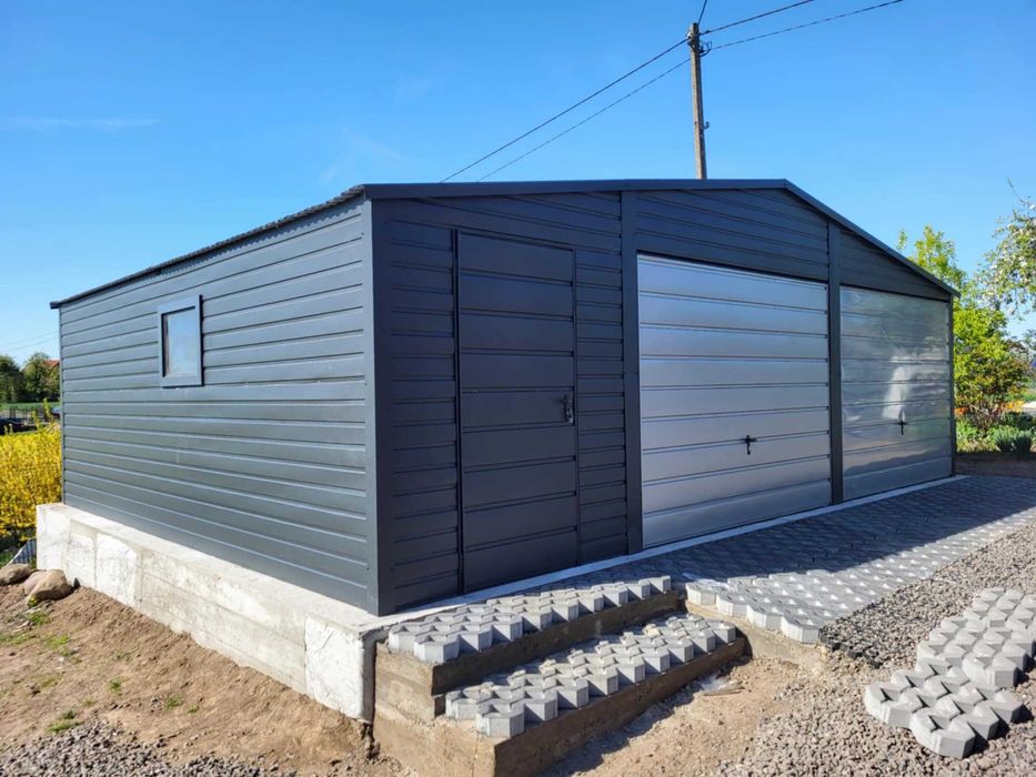 Garaż blaszany Garaże Blaszaki 6x5 6x6 7x5 8x6 9x6 12x6 4x6 3x5PROFIL