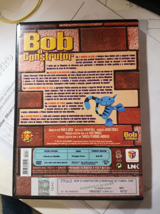 DVD "Bob o Construtor"