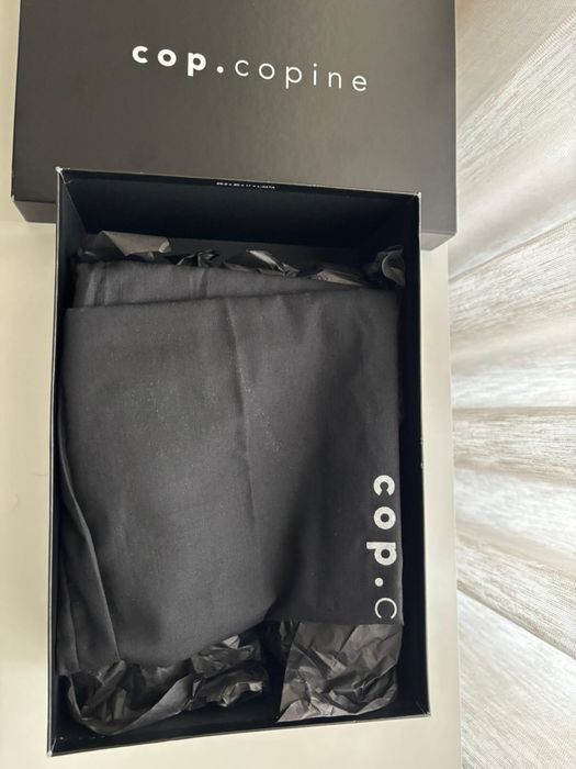 Sapatos Cop Copine pretos em pele com fecho – Novos – 36