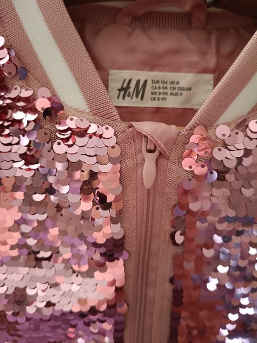 Бомбер в паєтках H&M ,на зріст 134
