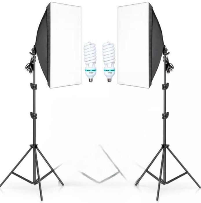 Iluminação Estúdio Fotografia profissional softbox 270w