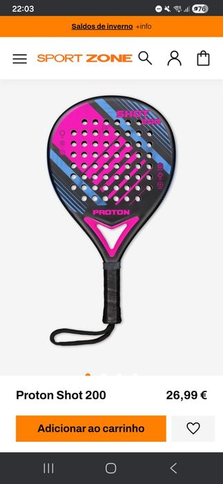 Raquete de Padel Proton Shot 200