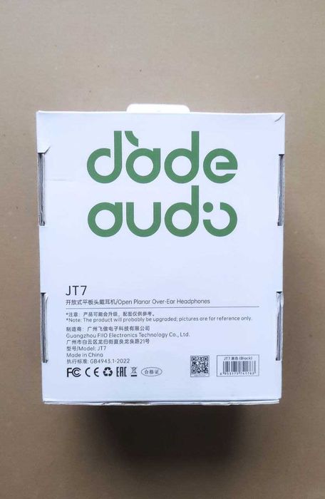 FiiO JT7 Black Нові відкриті планарні навушники