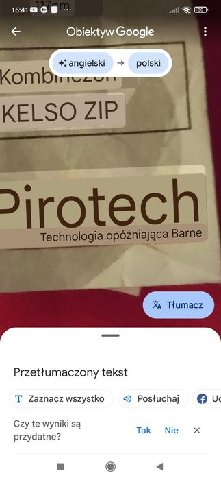 PyroTech kombinezon trudnopalny 46 cali/117 cm