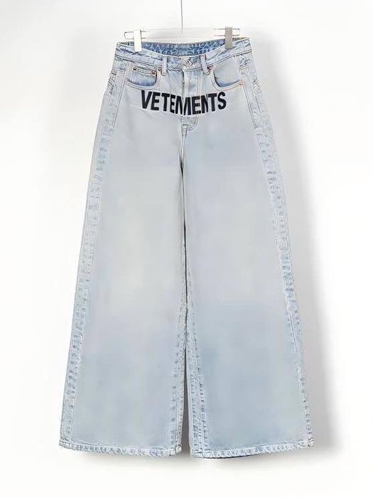 Беггі джинси | Vetements Logo Patch Baggy Jeans