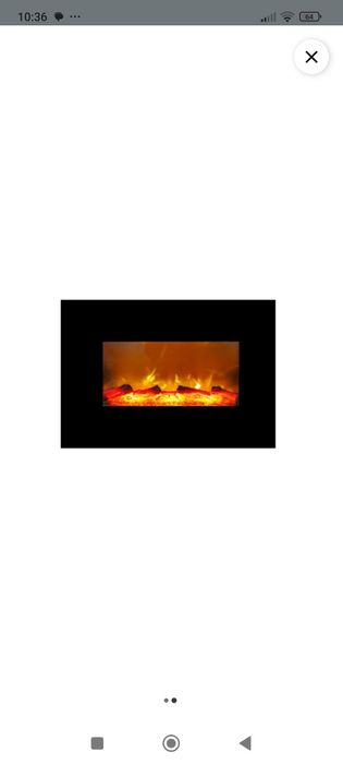 Kominek elektryczny 1800 w, termostat sterowanie z pilota