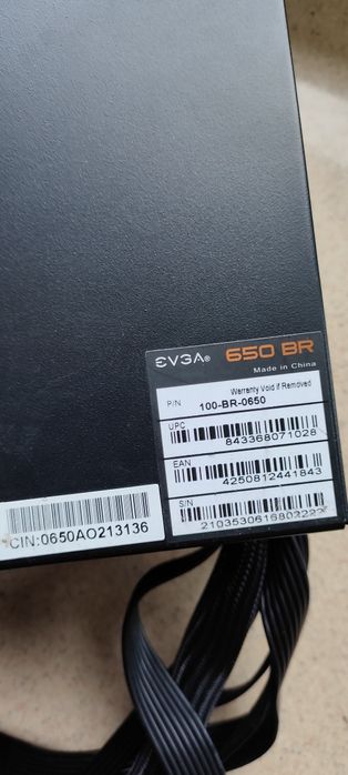 Zasilacz EVGA 650 BR