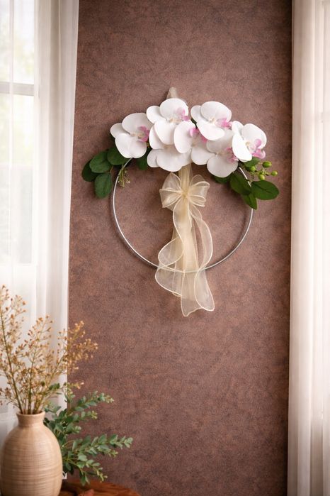 Wianek ścienny ze storczykami