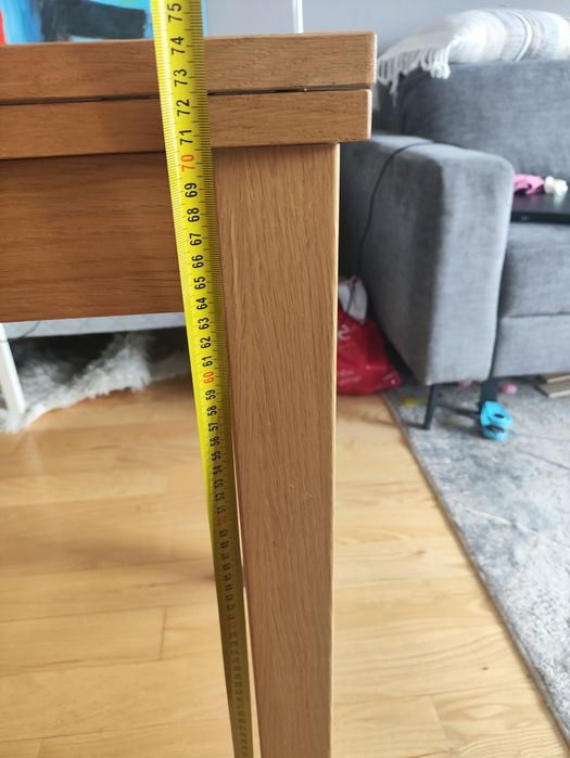 Stół Ikea rozkładany szer ok. 50/69/88,5cm długość 90 cm