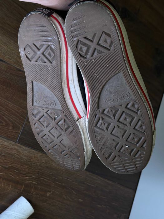 Converse skórzane czarne EU42.5 / 27cm – oryginał, wygodne, dobra cena
