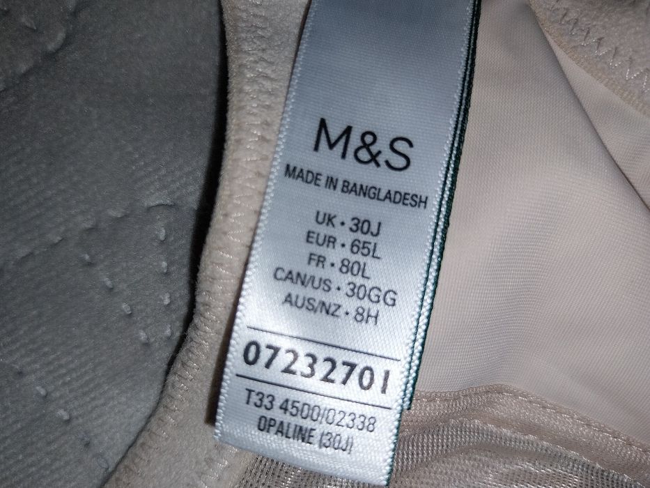 M&S piękny full cup stanik biustonosz 90G Nowy