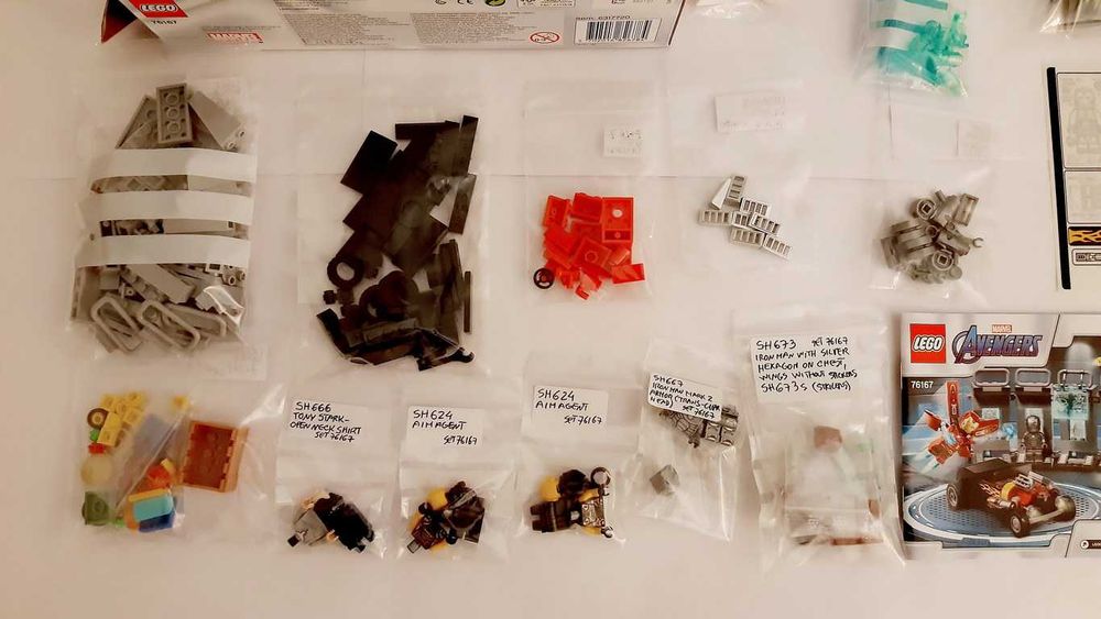 Lego Marvel 76167 Iron Man Armory em peças novas Benfica • OLX.pt