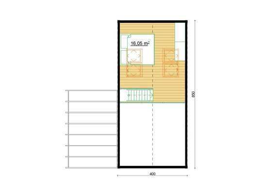 Domek,domki letniskowe,drewniane, Jarzębina4 x 8,5m + 3 x 4,5m taras