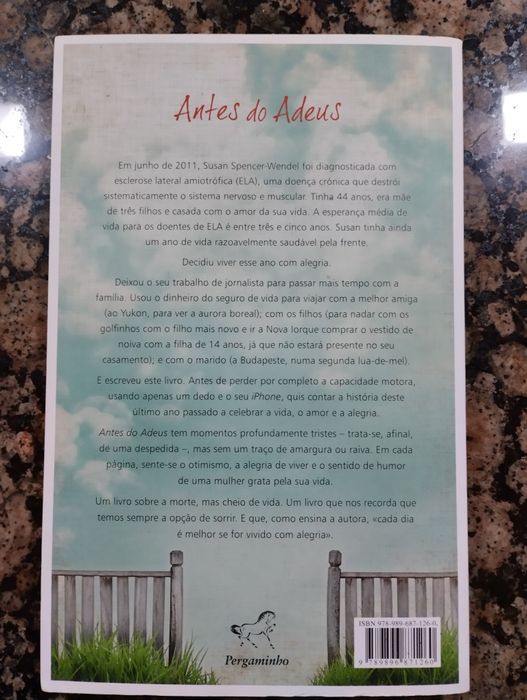 Livro Antes do adeus