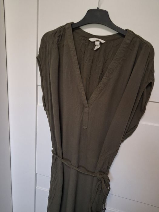 H&M sukienka khaki damska S