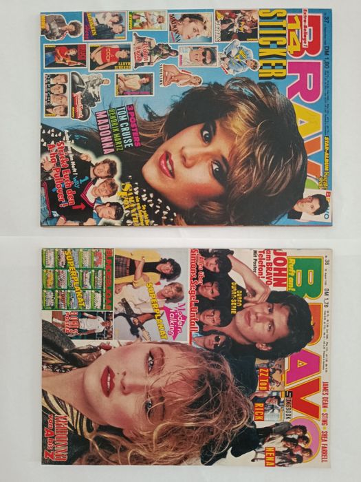 8 Revistas BRAVO ( anos 80 ) lote dourado