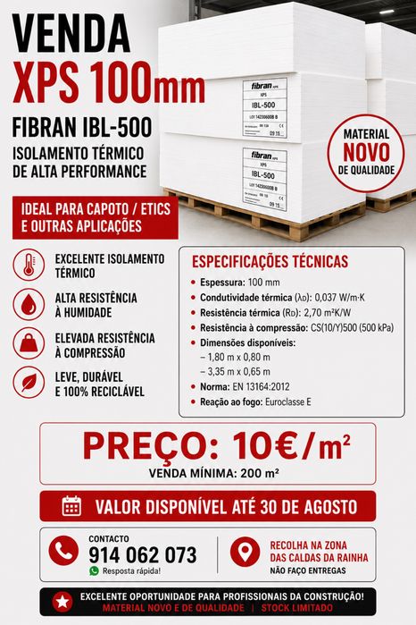PLACAS para Capoto / ETICS - 100mm XPS