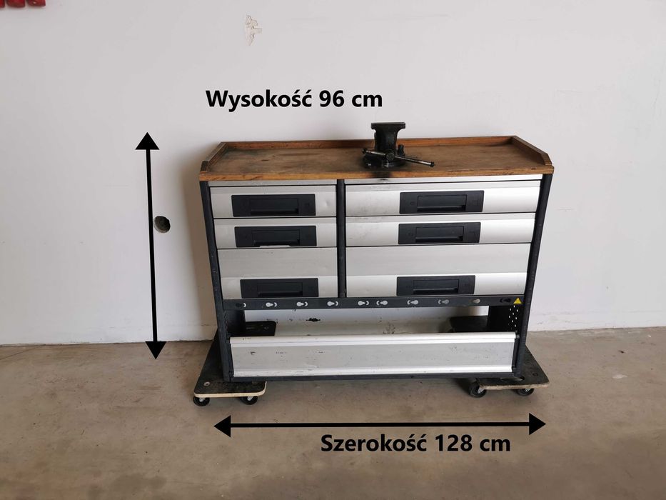 Szafka regał z szufladami na narzędzia do warsztatu garażu kampera bus