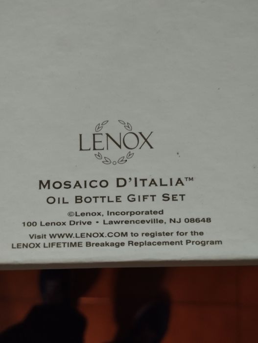 Azeiteiro com 4 pratos ( mosaico d'italia)