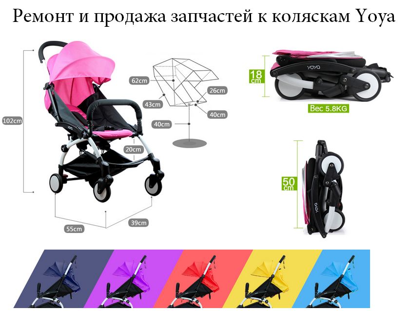 YOYA РАЗБОРКА детской коляски запчасти yoyo 165 175 plus ремонт колес ...