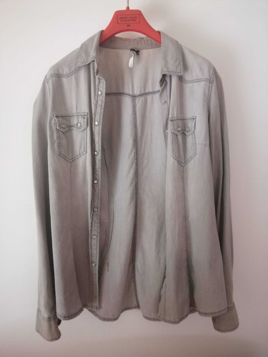 Camisa cinzenta - Stradivarius