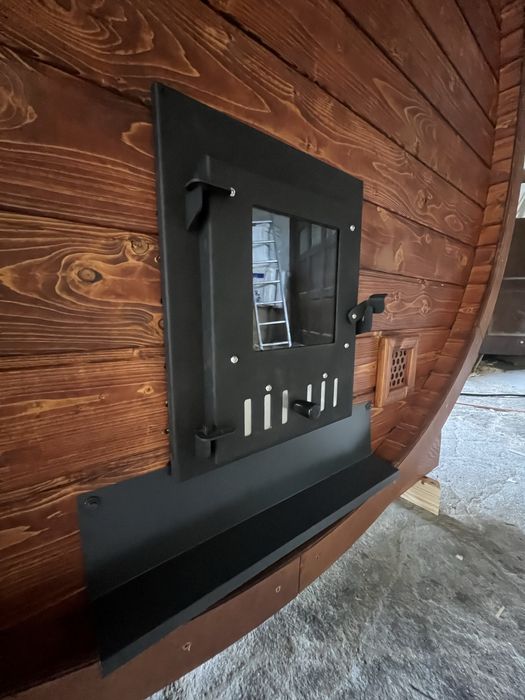 Sauna Ogrodowa Beczka 300cm z Przedsionkiem + Piec