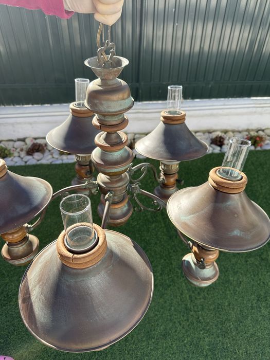 Candeeiro de teto rústico