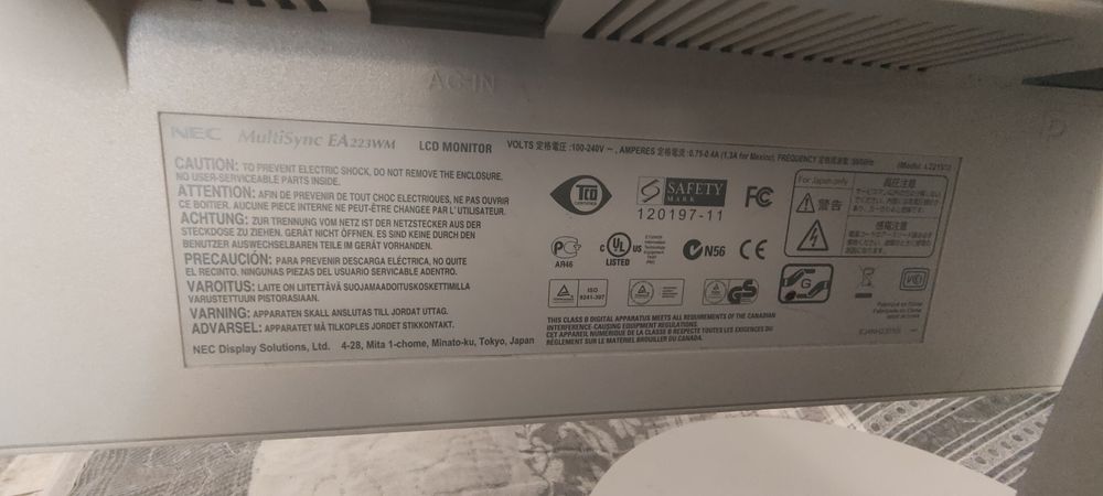 Monitor do komputera Nec