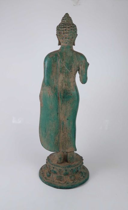 Escultura de Buda Caminhante 34 cm
